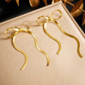 #318 Bow Stainless Steel Earrings